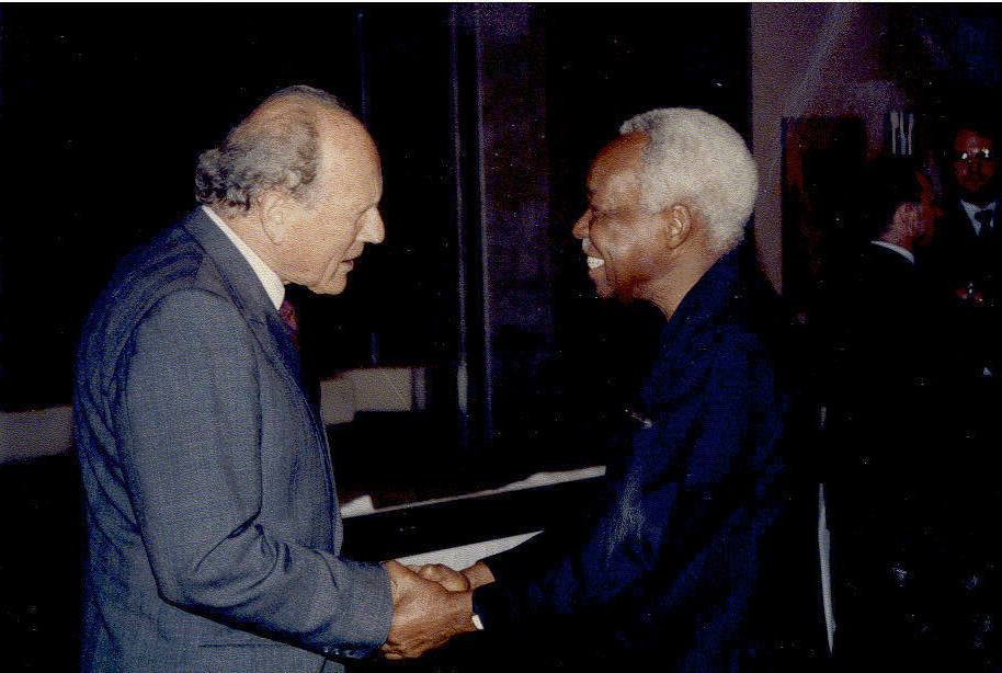 Paul Berthoud with Julius Nyerere